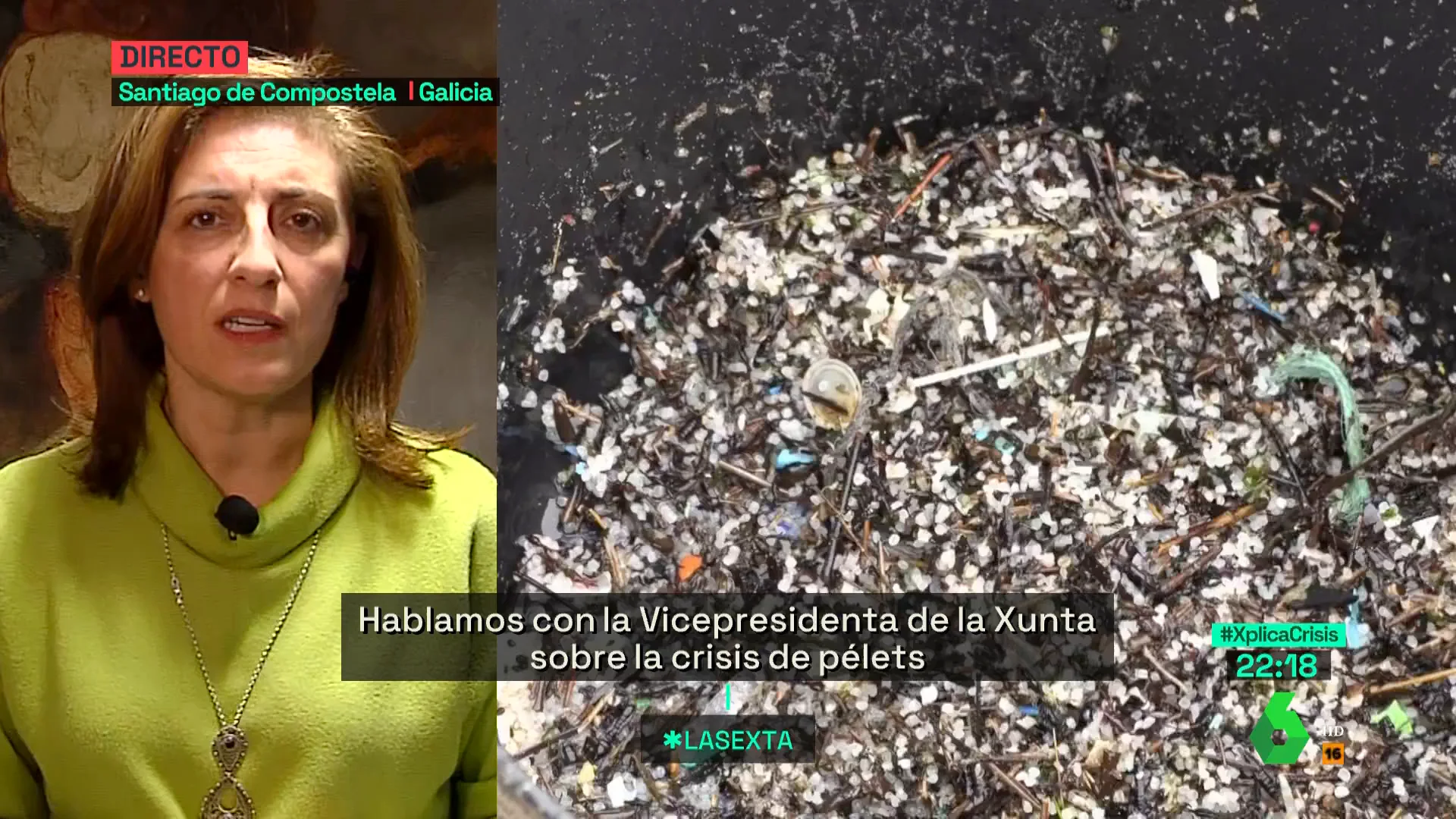 ¿Son tóxicos o no los pellets? La vicepresidenta de la Xunta insiste: "No es material peligroso"