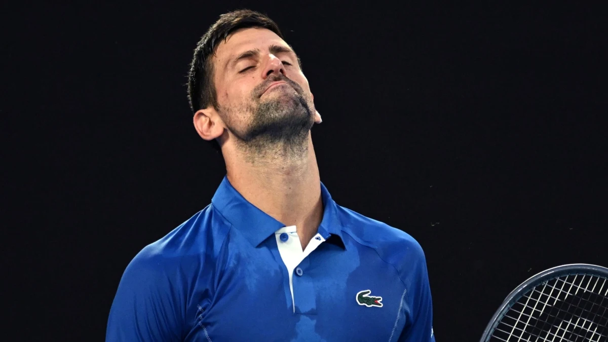 Djokovic, en un partido en el Open de Australia