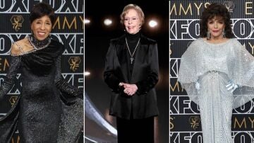 Marla Gibbs, Carol Burnett y Joan Collins, tres estrellas y leyendas de la televisión en los Emmy 2023.