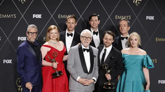 Parte del reparto de 'Succession', que se ha llevado cuatro de las 27 nominaciones que tenía. Parte del reparto de 'Succession', que se ha llevado cuatro de las 27 nominaciones que tenía.