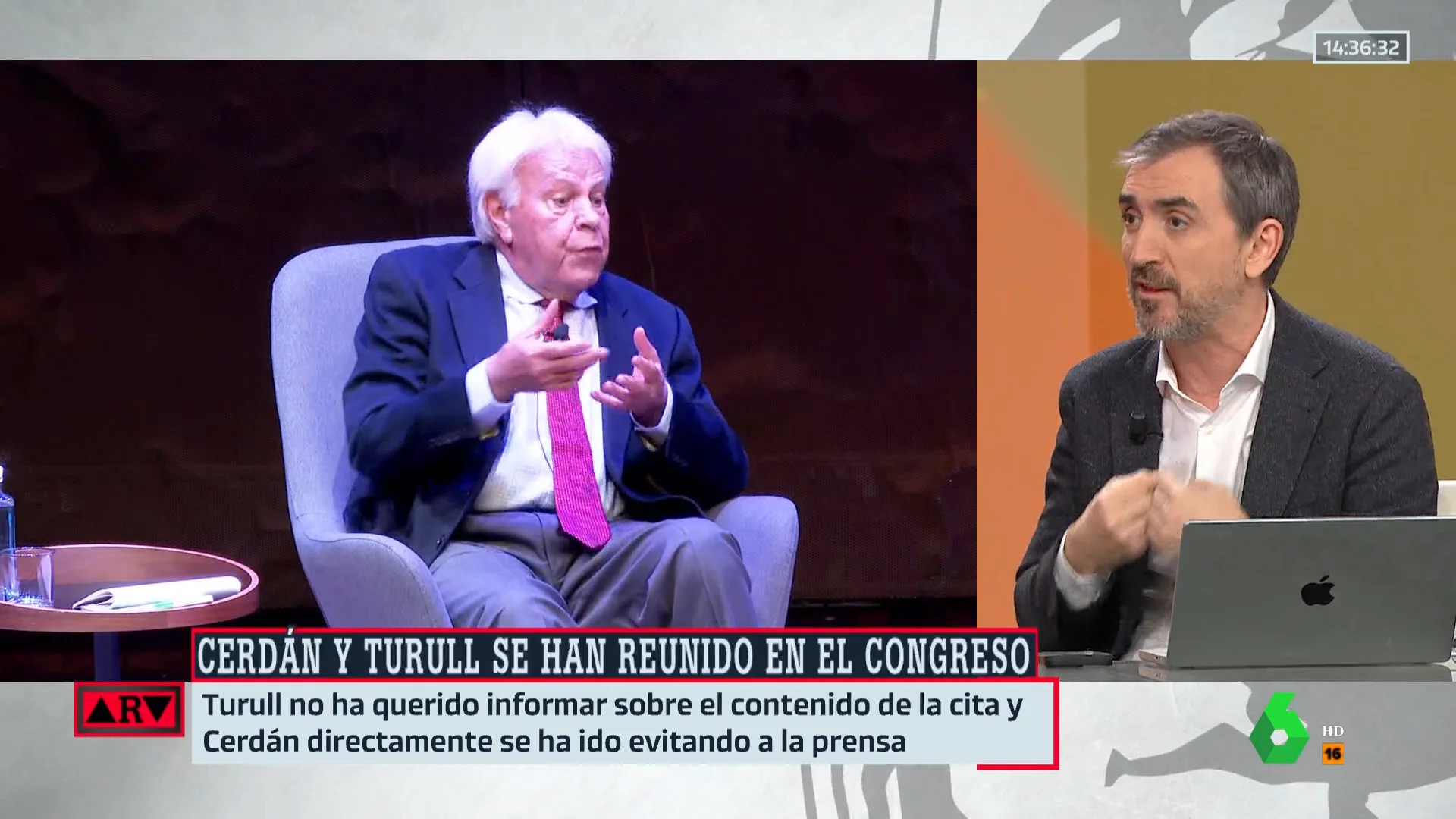 Ignacio Escolar, sobre Felipe González: "Representa a la derecha española"