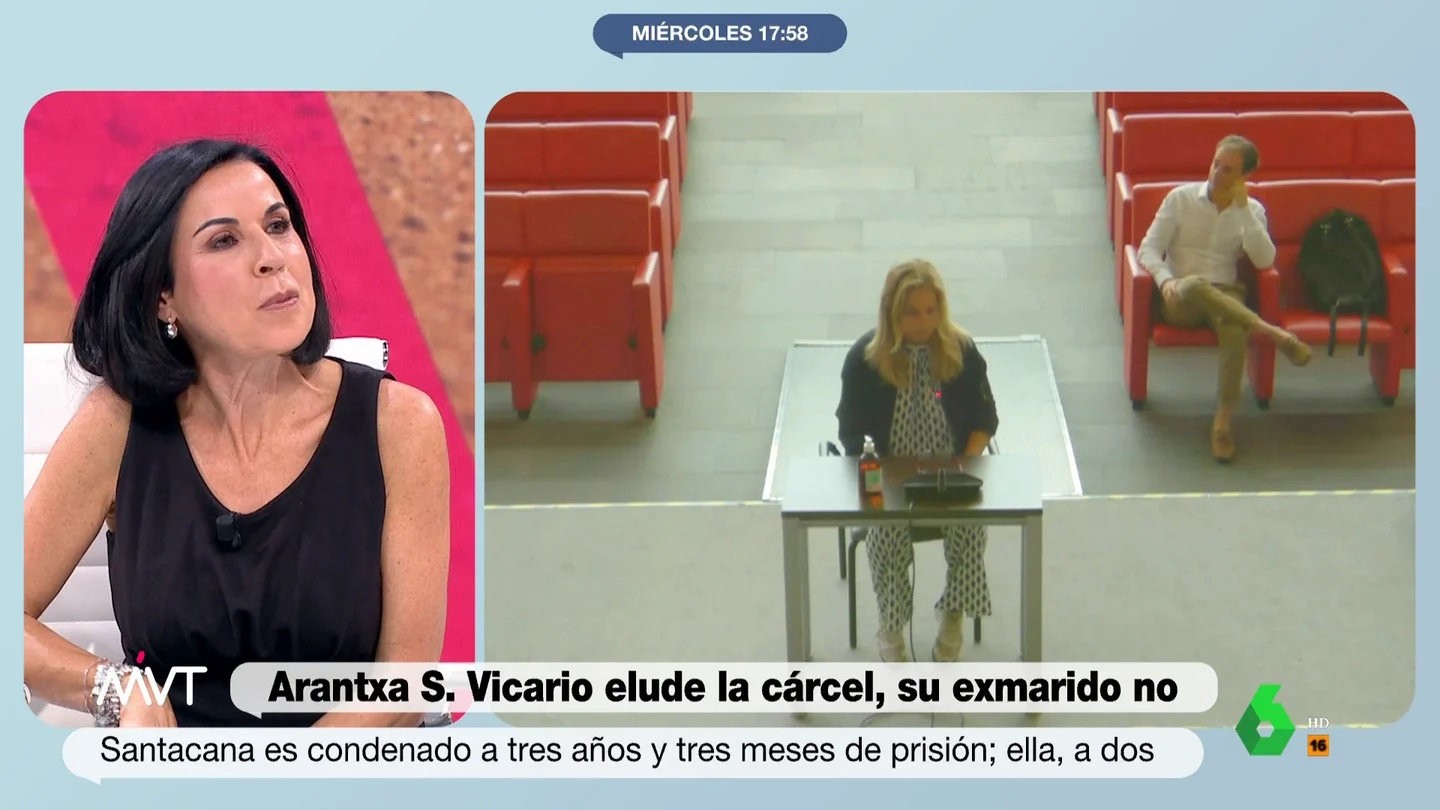 Beatriz de Vicente compara el caso de la infanta Elena y Arantxa Sánchez Vicario Beatriz de Vicente explica qué es en derecho la 'teoría de la ignorancia deliberada' y analiza por qué Arantxa Sánchez Vicario ha sido condenada a dos años de cárcel a pesar de decir que no sabía lo que hacía su marido y la infanta Cristina no.