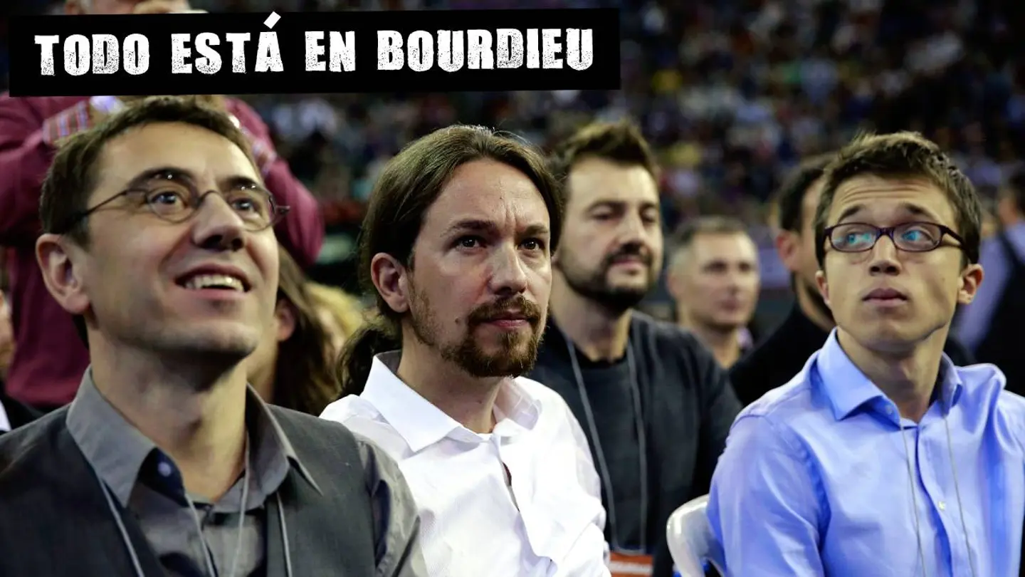 Juan Carlos Monedero, Pablo Iglesias e Iñigo Errejón, durante la Asamblea Ciudadana 'Sí Se Puede' celebrada el 18 de octubre de 2014 Juan Carlos Monedero, Pablo Iglesias e Iñigo Errejón, durante la Asamblea Ciudadana 'Sí Se Puede' celebrada el 18 de octubre de 2014