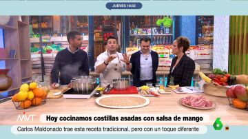 Carlos Maldonado prepara una deliciosa receta junto a Pablo Ojeda: costillas con salsa de mango