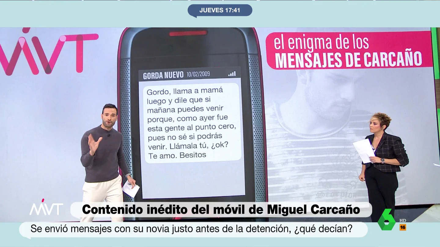 Mensaje de la novia de Carcaño Mensaje de la novia de Carcaño