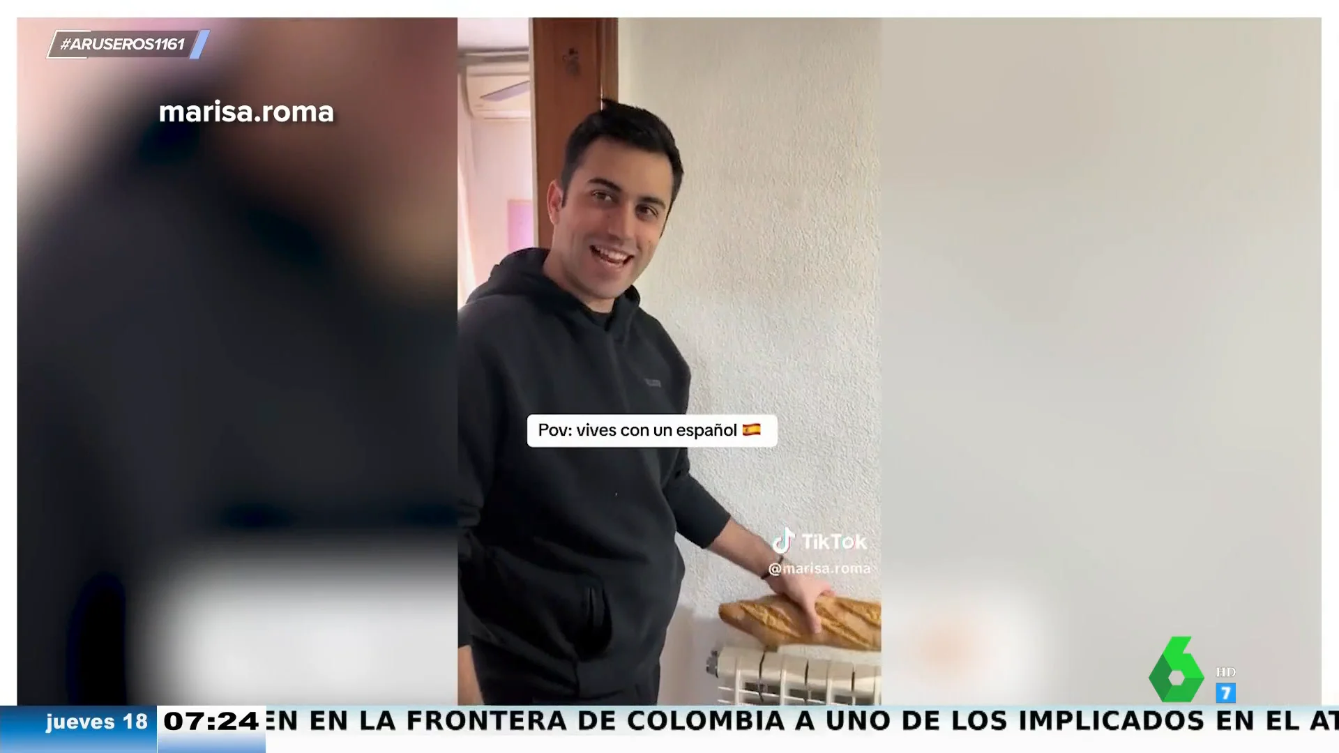 La indignación de una chica mexicana con su novio español por lo que hace con el pan cuando está encendida la calefacción