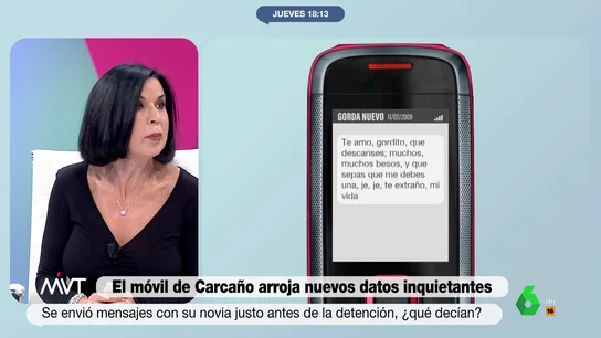Beatriz de Vicente, sobre el análisis del teléfono de Carcaño "Sigue formando parte de su juego", afirma Beatriz de Vicente sobre el análisis del teléfono de Carcaño, del que, afirma, "es un torturador psicológico y fue condenado por delito contra la integridad moral". Su reflexión al completo, en este vídeo.