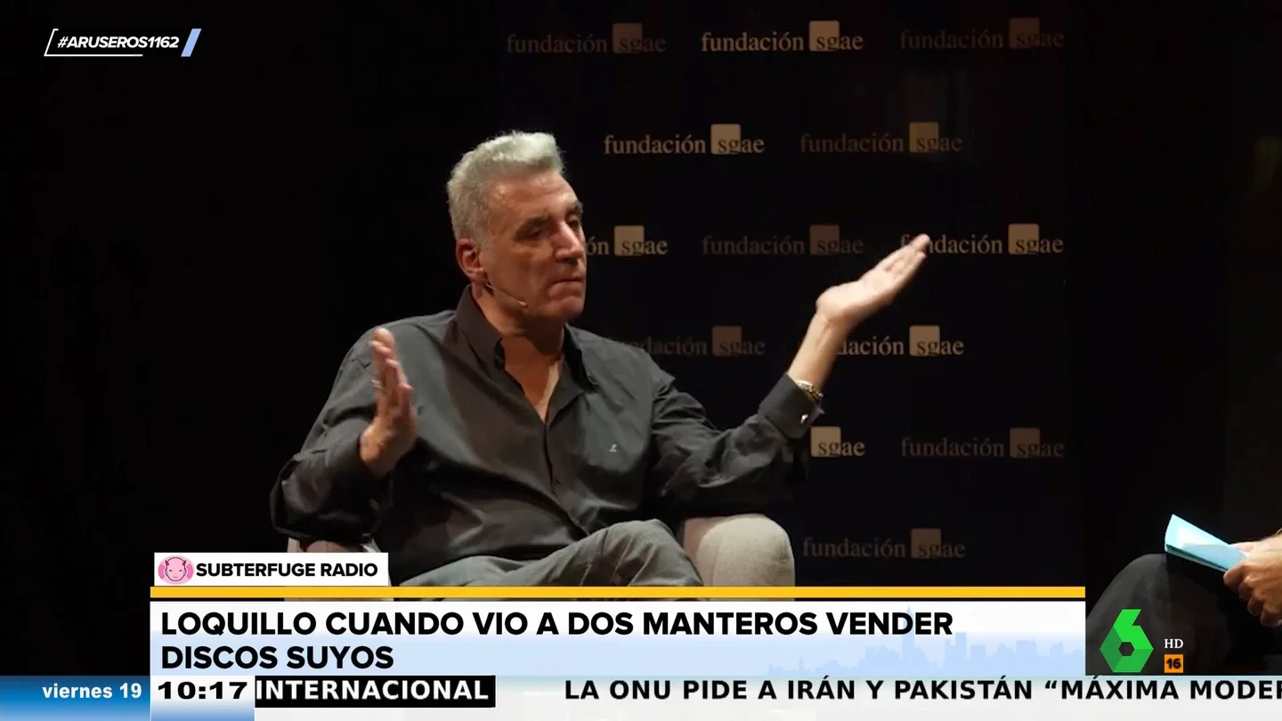 Loquillo cuenta cómo reaccionó cuando vio a dos manteros vendiendo sus CD: "Como te vea otra vez, te meto" Loquillo cuenta cómo reaccionó cuando vio a dos manteros vendiendo sus CD: "Como te vea otra vez, te meto"