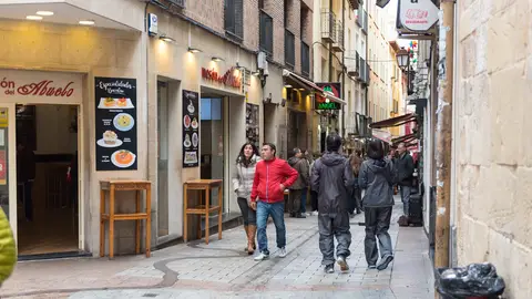 Calle Laurel, en Logroño Calle Laurel, en Logroño