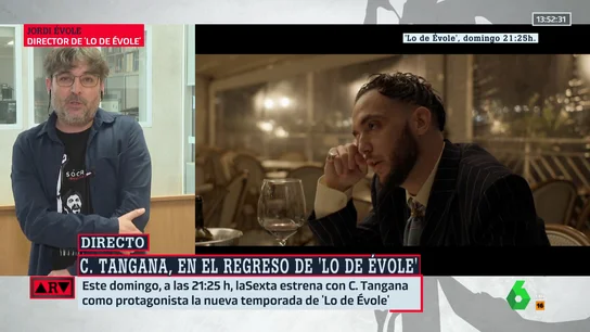 "Me gustó mucho la manera que tuvo de referirse a Rosalía": Jordi Évole, sobre su entrevista "íntima" y "personal" a C. Tangana "Me gustó mucho la manera que tuvo de referirse a Rosalía": Jordi Évole, sobre su entrevista "íntima" y "personal" a C. Tangana