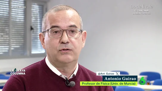 Antonio Guirao, profesor de Física de la Universidad de Murcia. Habla el murciano al que Milei plagió y tergiversó en su libro 'Pandenomics': "Usó hasta ejemplos de cosecha propia"
