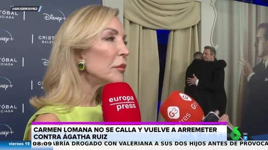 Carmen Lomana arremete contra Agatha Ruiz de la Prada por participar en un concurso de baile Carmen Lomana arremete contra Agatha Ruiz de la Prada por participar en un concurso de baile