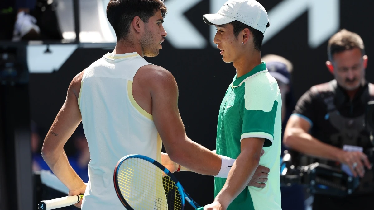 Carlos Alcaraz en el Open de Australia