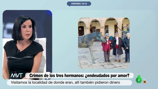 Beatriz de Vicente, sobre el crimen de tres hermanos en Morata de Tajuña: "Han caído en manos de muchos desaprensivos" La reflexión de Beatriz de Vicente sobre el crimen de los hermanos en Morata de Tajuña: "Es una historia de otros tiempos"