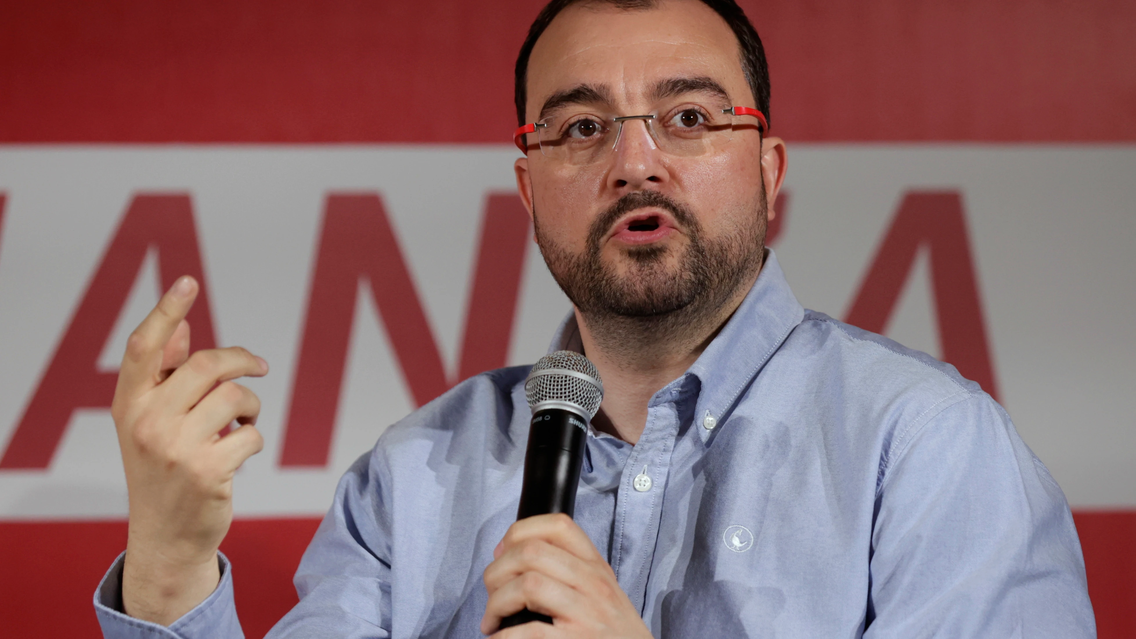 Adrián Barbón, durante la Convención Política del PSOE en A Coruña