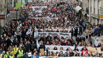 Manifestación "en defensa del mar" en Santiago de Compostela
