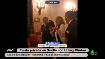 Hillary Clinton baila la Macarena con Los del Río en la fiesta privada de Eugenia Martínez de Irujo en Sevilla