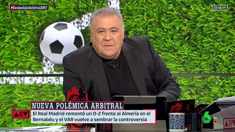 Ferreras reacciona a la nueva polémica arbitral: "Para muchos el VAR solo vale si perjudica al Madrid"