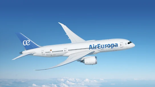 Foto de archivo de un avión de Air Europa Foto de archivo de un avión de Air Europa