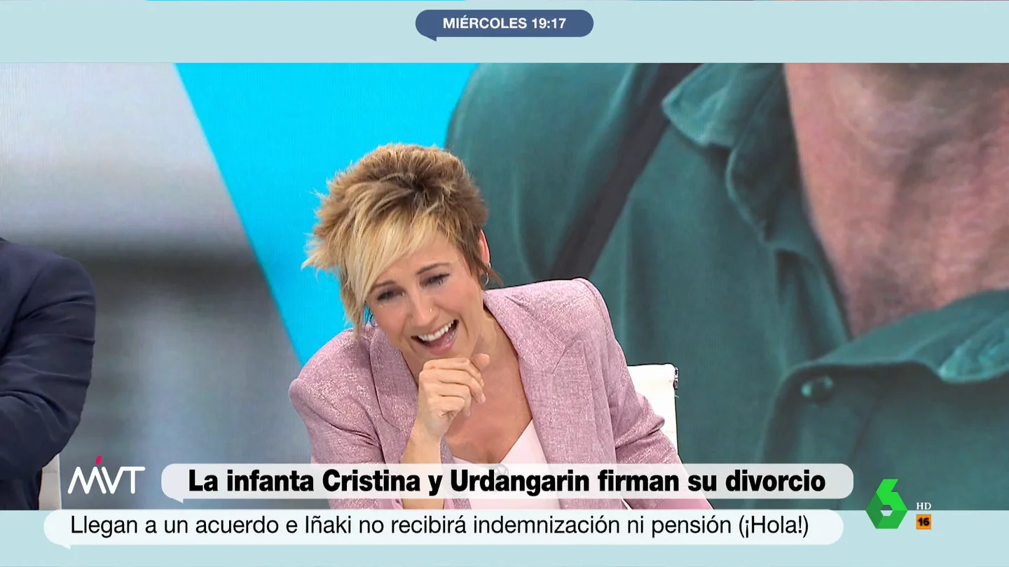 Cristina Pardo sufre un brutal ataque de risa a causa de la "arcaica" opinión de Iñaki López sobre los consoladores Cristina Pardo sufre un brutal ataque de risa a causa de la "arcaica" opinión de Iñaki López sobre los consoladores