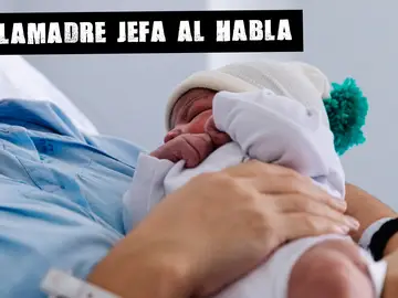 Erik, primer bebé nacido en 2024 en Madrid, en el Hospital Universitario La Paz.