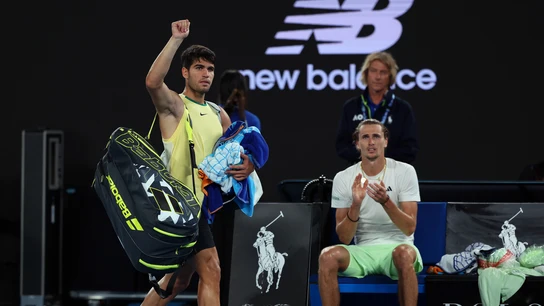Carlos Alcaraz y Alexander Zverev Carlos Alcaraz y Alexander Zverev