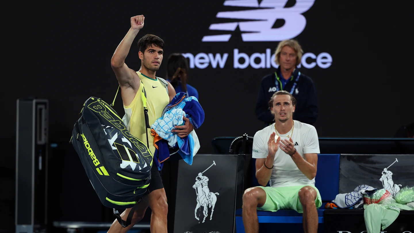 Carlos Alcaraz y Alexander Zverev Carlos Alcaraz y Alexander Zverev