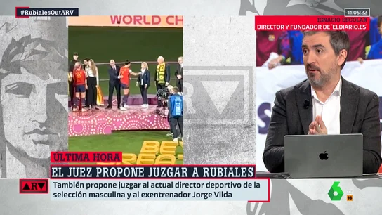 Ignacio Escolar, tras la decisión del juez sobre Rubiales: "Este caso demuestra el abuso de poder" Ignacio Escolar, tras la decisión del juez sobre Rubiales: "Este caso demuestra el abuso de poder"