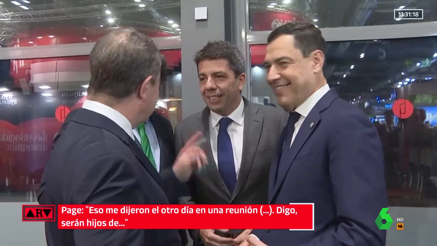 La 'minicumbre' de Page y los barones del PP: esto es todo lo que se dijeron en su encuentro en Fitur La 'minicumbre' de Page y los barones del PP: esto es todo lo que se dijeron en su encuentro en Fitur