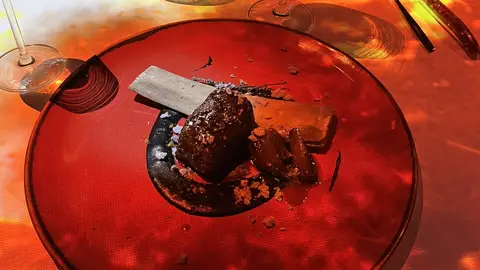 Plato del restaurante Sinestesia, en Madrid Plato del restaurante Sinestesia, en Madrid