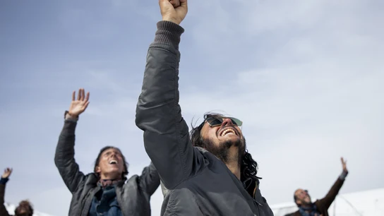 Rodaje de La sociedad de la nieve de Bayona Rodaje de La sociedad de la nieve de Bayona
