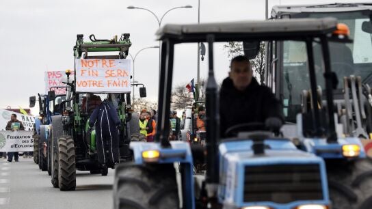 Protesta de agricultores en Francia