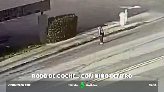 robo de coche con niño dentro robo de coche con niño dentro