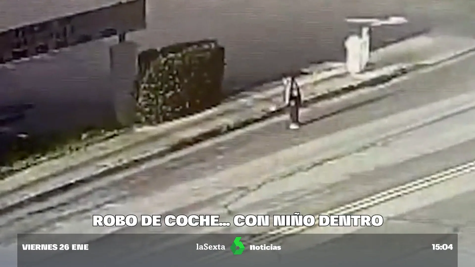 robo de coche con niño dentro