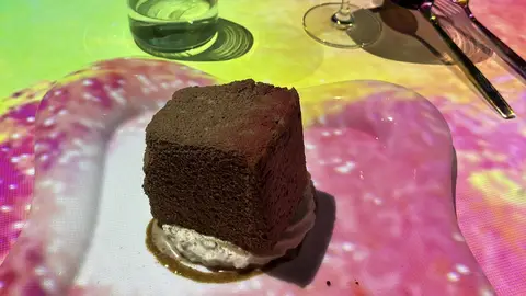 Plato del restaurante Sinestesia, en Madrid Plato del restaurante Sinestesia, en Madrid