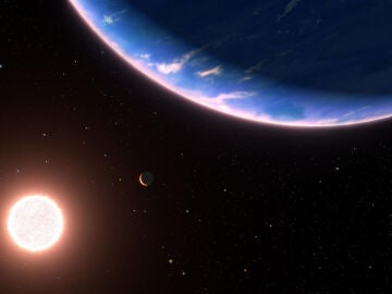 Concepción artística del exoplaneta GJ 9827d