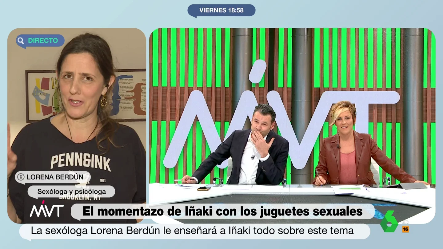 Lorena Berdún habla con Iñaki López en MVT Lorena Berdún habla con Iñaki López en MVT