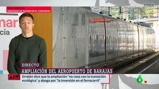 Errejón responde a Puente por la ampliación de Barajas: "Que yo sepa, desde Madrid ya se puede volar a Buenos Aires" Errejón responde a Puente por la ampliación de Barajas: "Que yo sepa, desde Madrid ya se puede volar a Buenos Aires"
