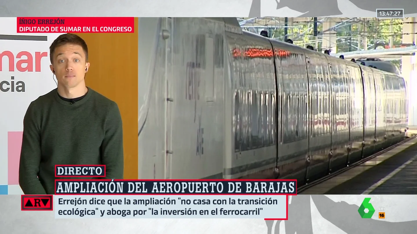 Errejón responde a Puente por la ampliación de Barajas: "Que yo sepa, desde Madrid ya se puede volar a Buenos Aires" Errejón responde a Puente por la ampliación de Barajas: "Que yo sepa, desde Madrid ya se puede volar a Buenos Aires"