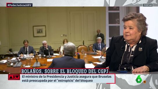 La indignaci&oacute;n de Cristina Almeida con el bloqueo del CGPJ "por unos se&ntilde;ores que quieren estar all&iacute; sin hacer nada"