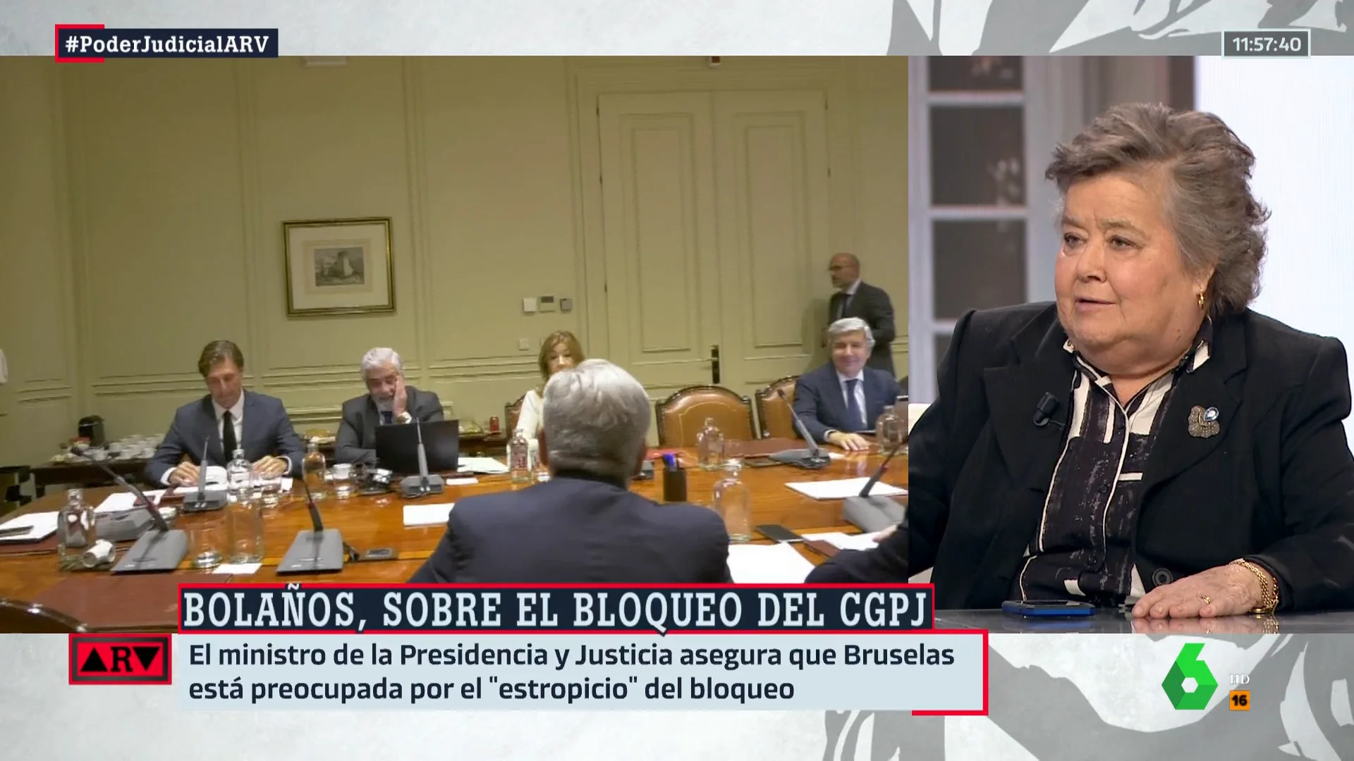 La indignación de Cristina Almeida con el bloqueo del CGPJ "por unos señores que quieren estar allí sin hacer nada"