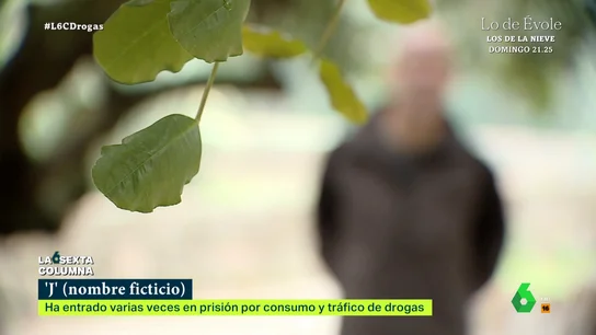 Un exconvicto recuerda el día que le detuvieron por narcotráfico laSexta Columna entrevista a 'Jota', un hombre que ha entrado y salido varias veces de la cárcel por delitos relacionados con drogas y que ahora, gracias a la asociación 'Erguete', afirma haber salido de prisión "pensando en rehacer mi vida".
