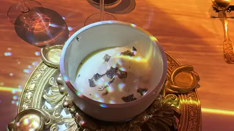 Plato del restaurante Sinestesia, en Madrid Plato del restaurante Sinestesia, en Madrid