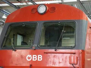 Un tren de la empresa estatal ÖBB en Viena. 