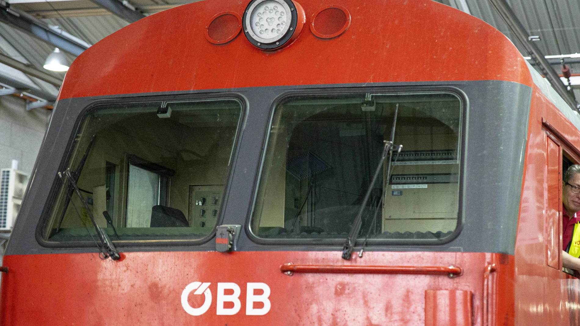 Un tren de la empresa estatal ÖBB en Viena. 