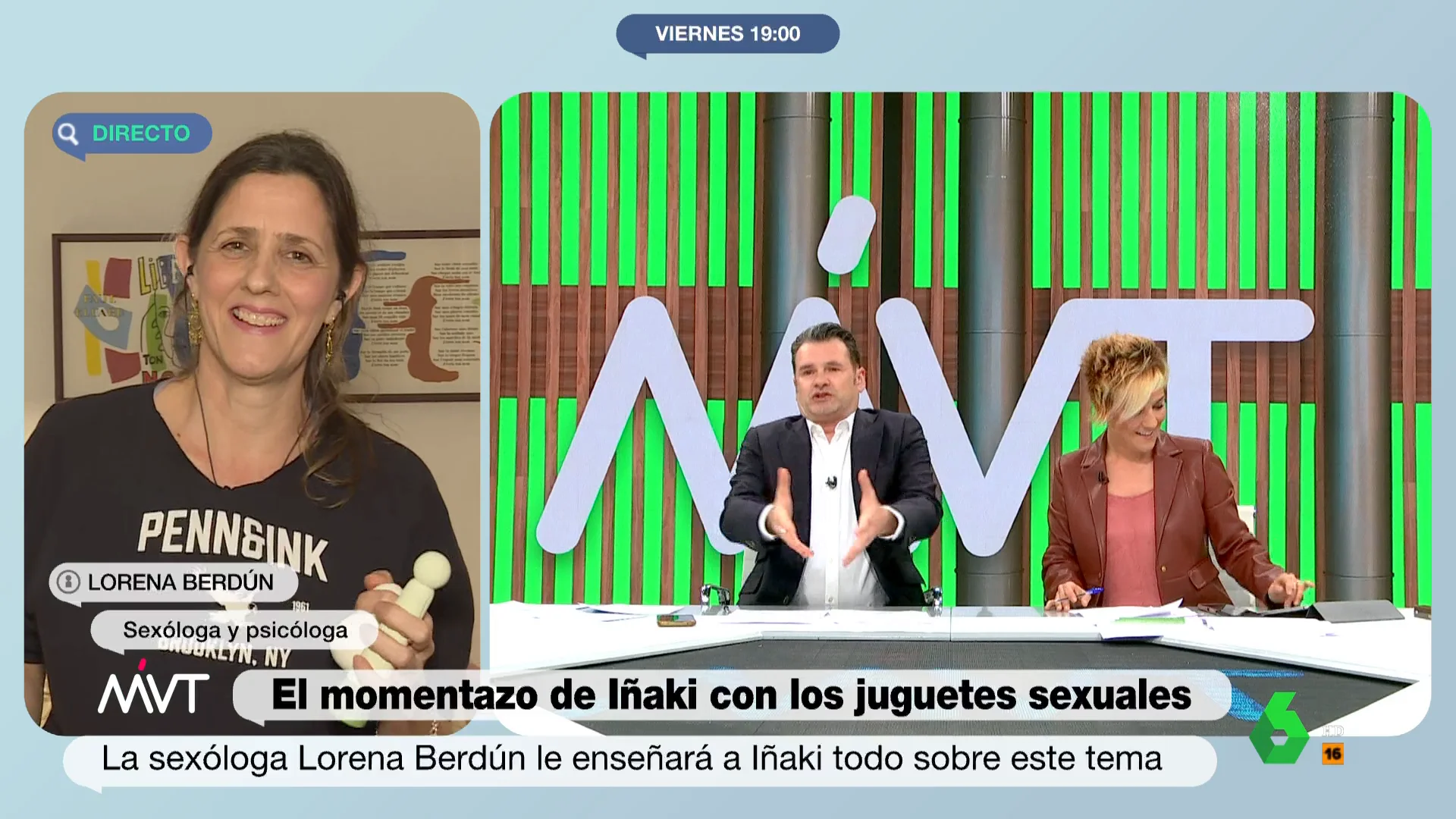 Iñaki López y Cristina Pardo en MVT Iñaki López y Cristina Pardo en MVT
