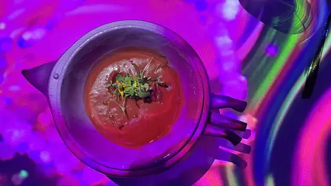 Plato del restaurante Sinestesia, en Madrid Plato del restaurante Sinestesia, en Madrid