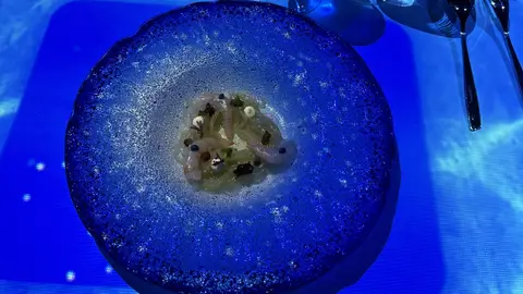 Plato del restaurante Sinestesia, en Madrid Plato del restaurante Sinestesia, en Madrid