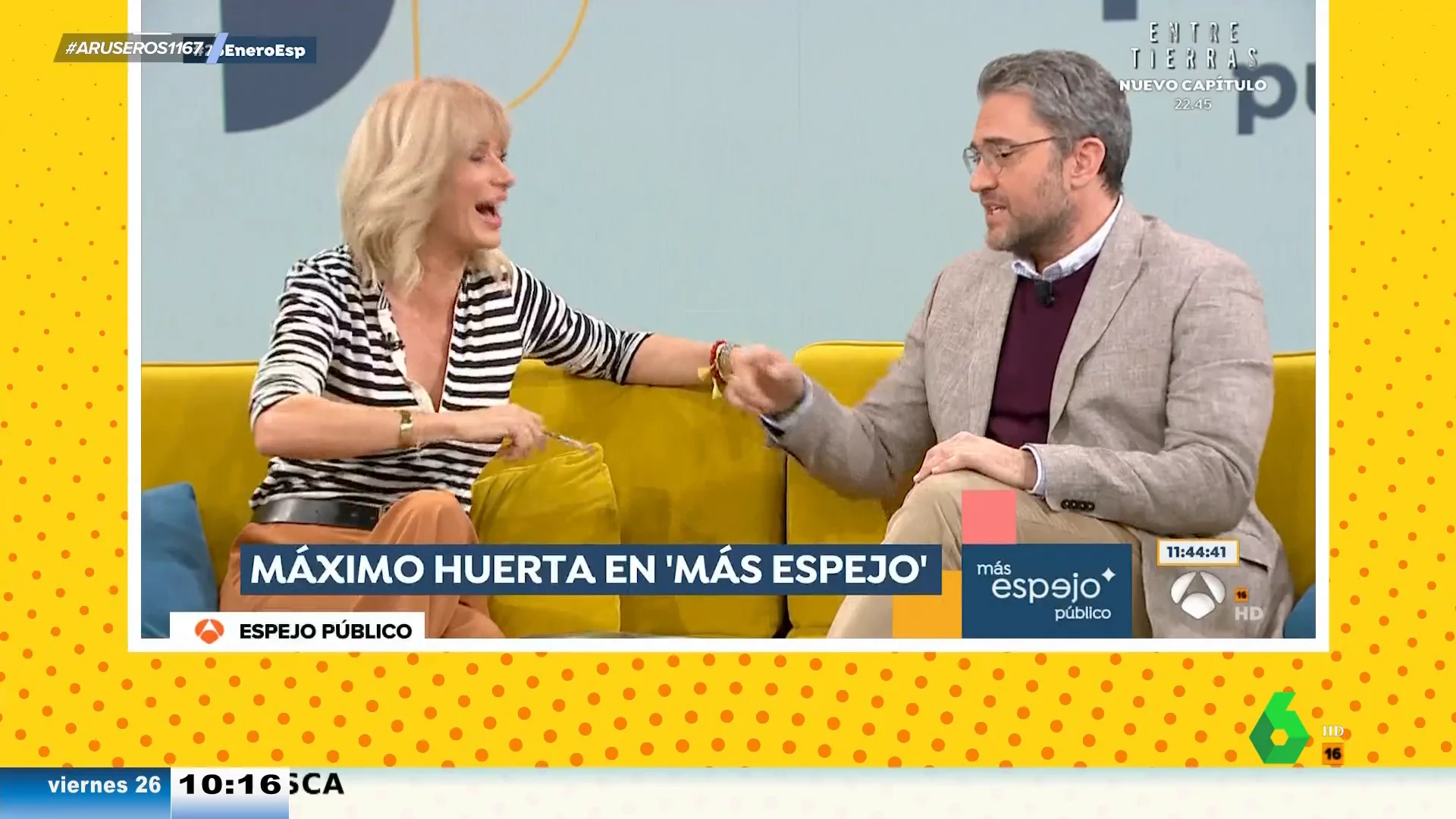 La reacción viral de Máximo Huerta cuando Susanna Griso le recuerda que ha sido el ministro "más corto de la historia"