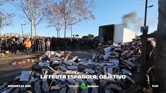 Imagen de un camión español vaciado Imagen de un camión español vaciado